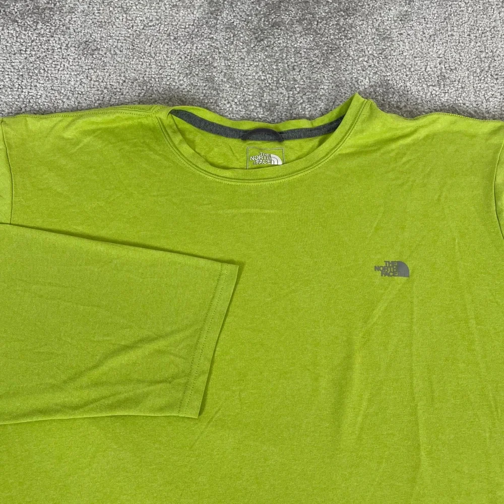 North Face Performance Shirt Mens XXL Hiking Utility Long Sleeve Lime Green
